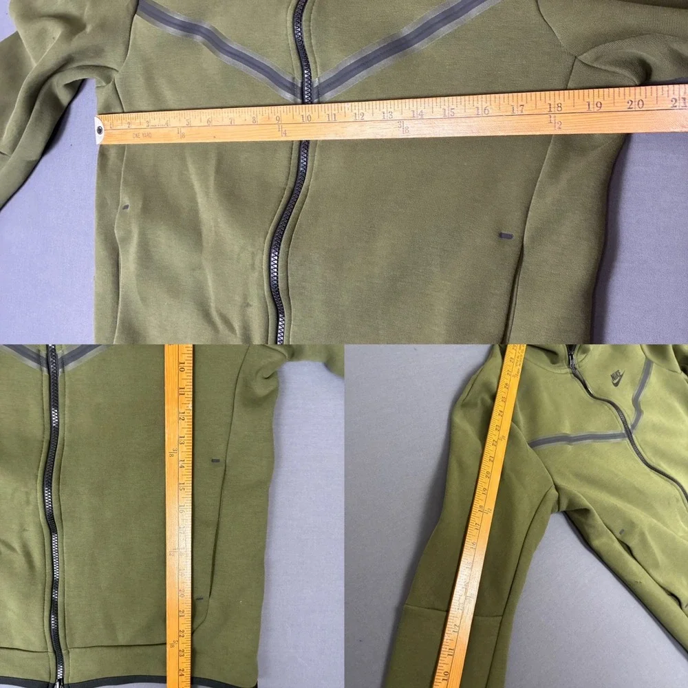 Nike Tech Fleece Full Set Men's Size XS Olive Green Hoodie and Sweatpants